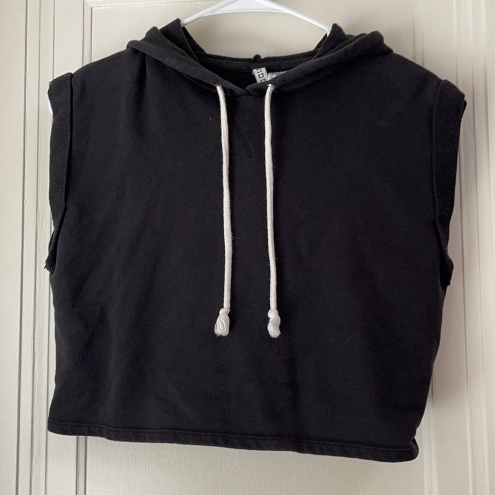 H&M hooded athletic crop top